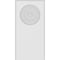 Ekena Millwork Standard Foster Bullseye Plinth Block With Rounded Edge, 5"W x 10"H x 1/2"P PBP050X100X050FOS04 - alternate 3